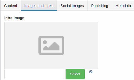 Intro image upload